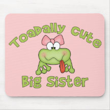 Toadally Cute Big Sister Mouse Pad