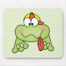Toadally Cute Boy Frog Mousepad