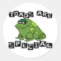 Toads Are Special Round Stickers