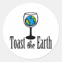 Toast the Earth Sticker