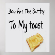 Toasted Bread, Love Words Posters