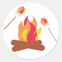 Toasted Marshmallows Round Sticker