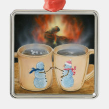 Toasting Snowmates Ornament