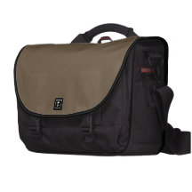 Tobacco Brown Black Laptop Case Commuter Bag