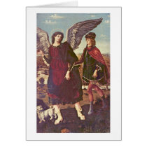 Tobias And The Angel By Piero Del Pollaiolo Greeting Cards