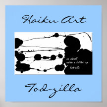 Tod-zilla Haiku Art Print