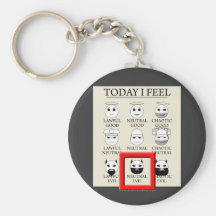 Today I Feel Neutral Evil Key Chain