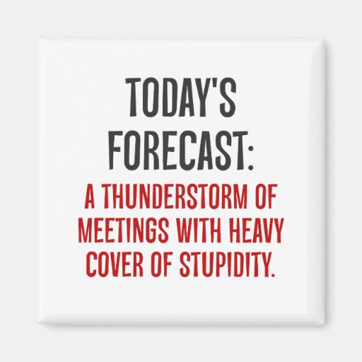 Today is going to be full of meetings (2) magnets