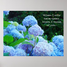 Today Mom I Think of You art prints gifts Floral