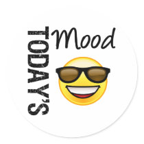 Today's Mood Emoticon Cool with Shades