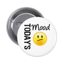 Today's Mood Emoticon Disappointed Pin