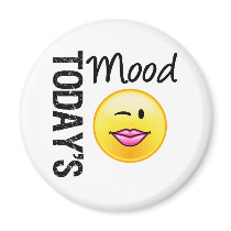 Today's Mood Emoticon Flirty Magnet