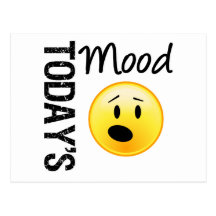 Today's Mood Emoticon OMG Postcards