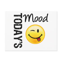 Today's Mood Emoticon Playful Post Cards