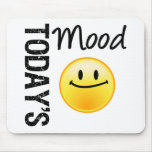 Today's Mood Emoticon Satisified Mouse Pad