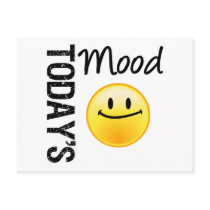 Today's Mood Emoticon Satisified Postcard