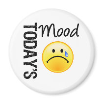 Today's Mood Emoticon Teary Magnet