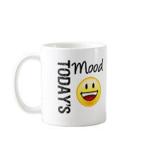 Today's Mood Emoticon Toothy Smile Mug