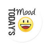 Today's Mood Emoticon Toothy Smile stickers