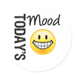 Today's Mood Very Happy Emoticon stickers