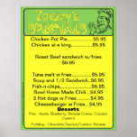 Today's Special Menu Poster - restaurant supplies
