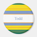 Todd Classic Stripes Fridge Magnets