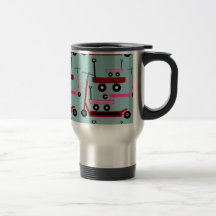Toddler Transportation Red Pink Scooters Wagons Coffee Mug