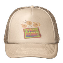 Toddlers 3rd Birthday Gifts Trucker Hats