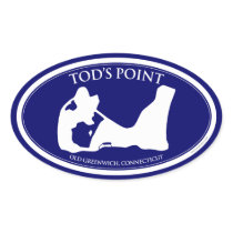 Tod's Point Oval Sticker
