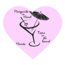 Toes in the Sand Florida Stickers