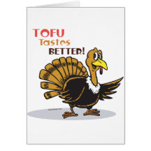 Tofu Thanksgiving Greeting Cards