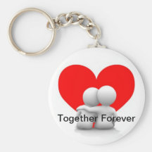 Together Forever Heart Keyring Keychains