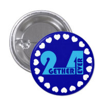 together forever pinback buttons