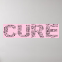 Together We Can Find a Cure (Black Text) Print
