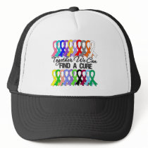 Together We Can Find a Cure Cancer Ribbons