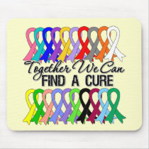Together We Can Find a Cure Cancer Ribbons