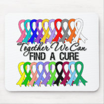 Together We Can Find a Cure Cancer Ribbons