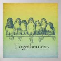 Togetherness Birds Print