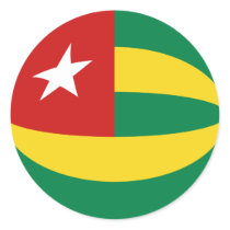 Togo Fisheye Flag Sticker