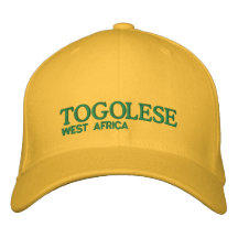 TOGOLESE, WEST AFRICA HAT EMBROIDERED BASEBALL CAP