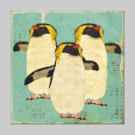 Toile bleue de lagune de pingouins impressions sur toile