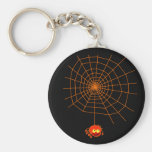 Toile d'araignée Halloween Keychain Porte-clés