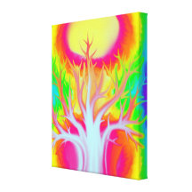 Toile d'art nue abstraite d'arbre impression sur toile