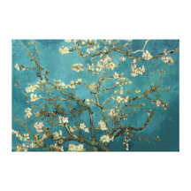 Toile de fleur d'amande impression sur toile