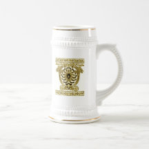 Toile de Jouy, The Parrots block print in Sepia To Coffee Mug
