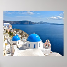 Toile de Santorini Posters