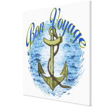Toile enveloppée 30x30 de voyage de fève " impression sur toile
