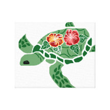 Toile enveloppée de tortue de mer de ketmie toiles tendues