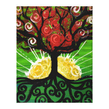 Toile enveloppée par arbre d'infini toile tendue