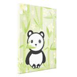 Toile enveloppée par panda en bambou toile tendue